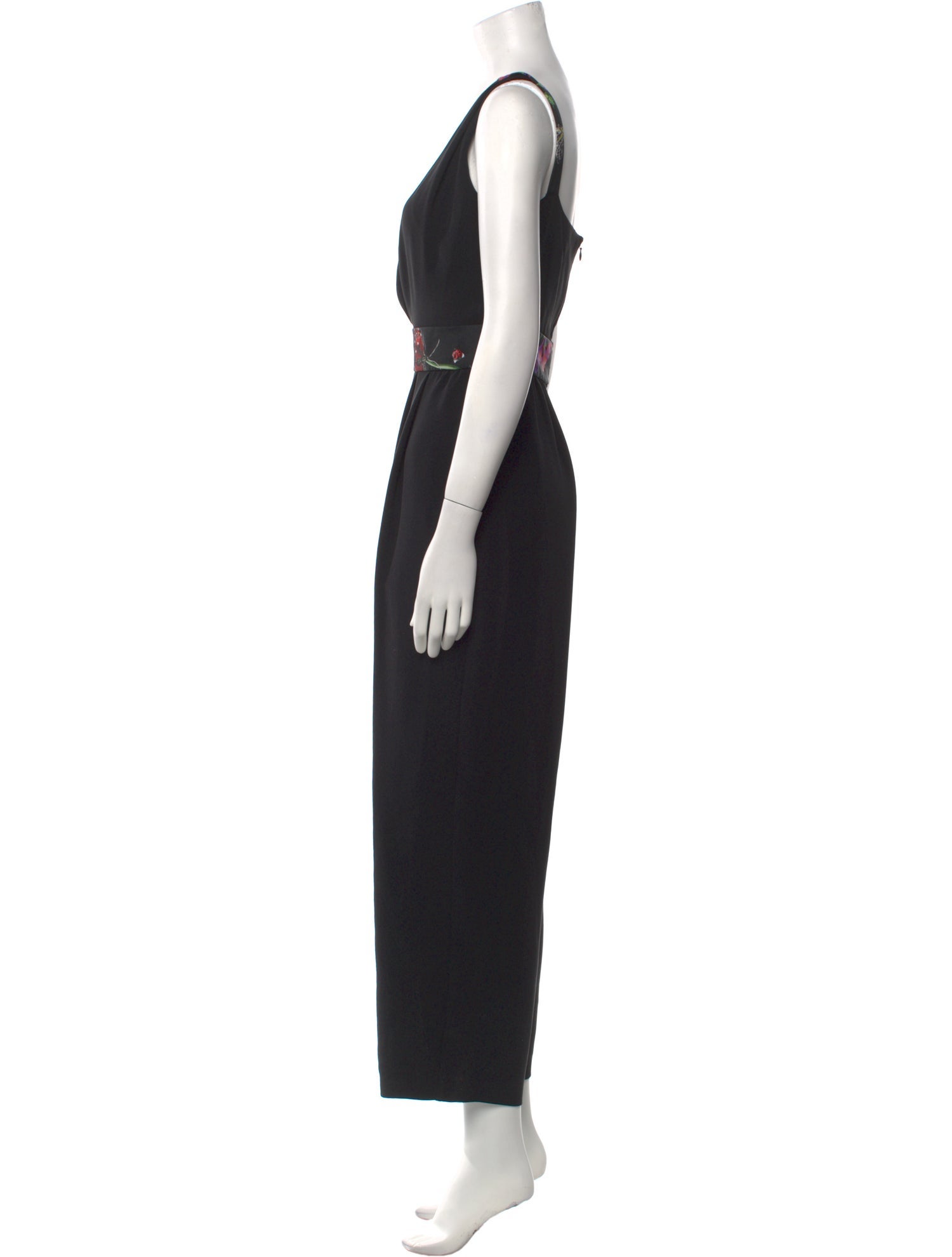 Schiaparelli Silk V-Neck Jumpsuit