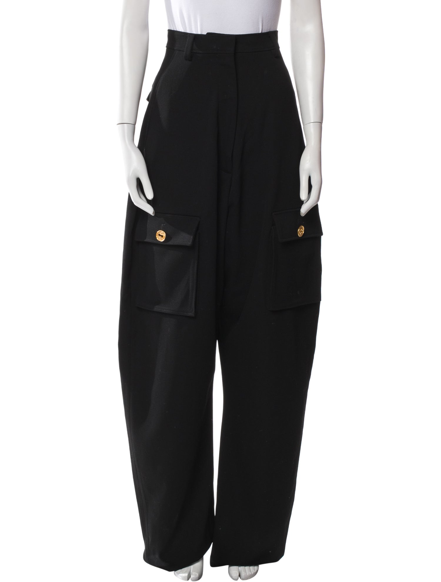 Schiaparelli Wool Wide Leg Pants