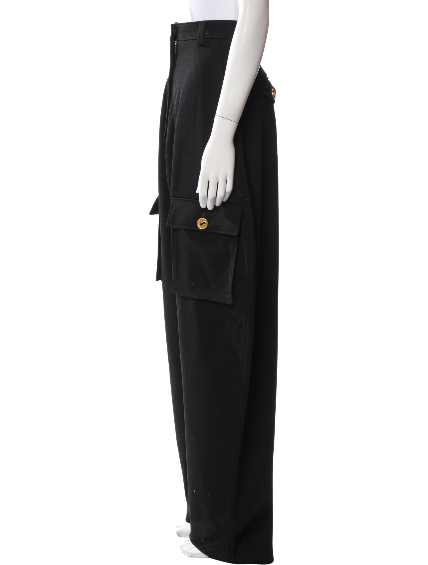 Schiaparelli Wool Wide Leg Pants