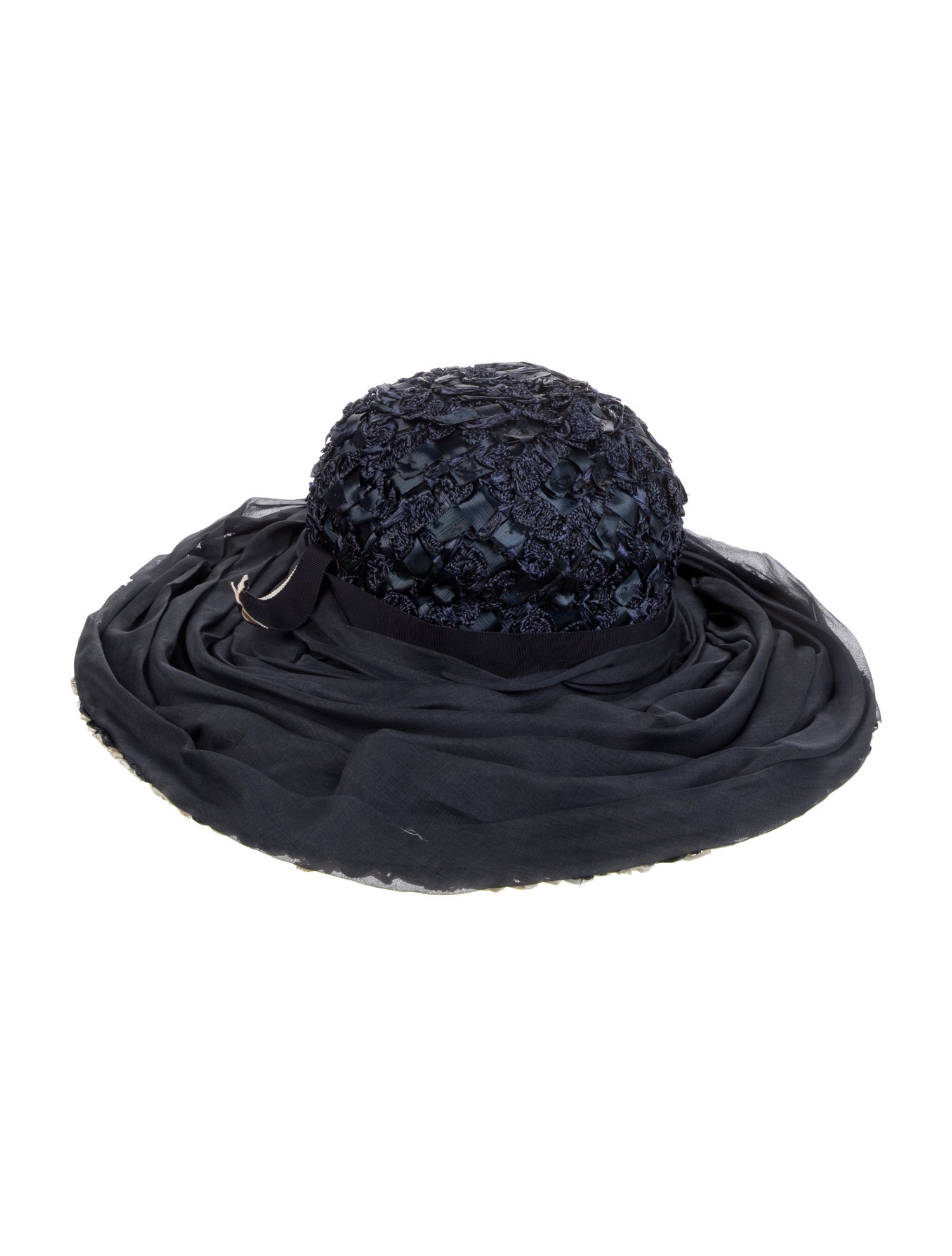 Schiaparelli Raffia Fedora Hat