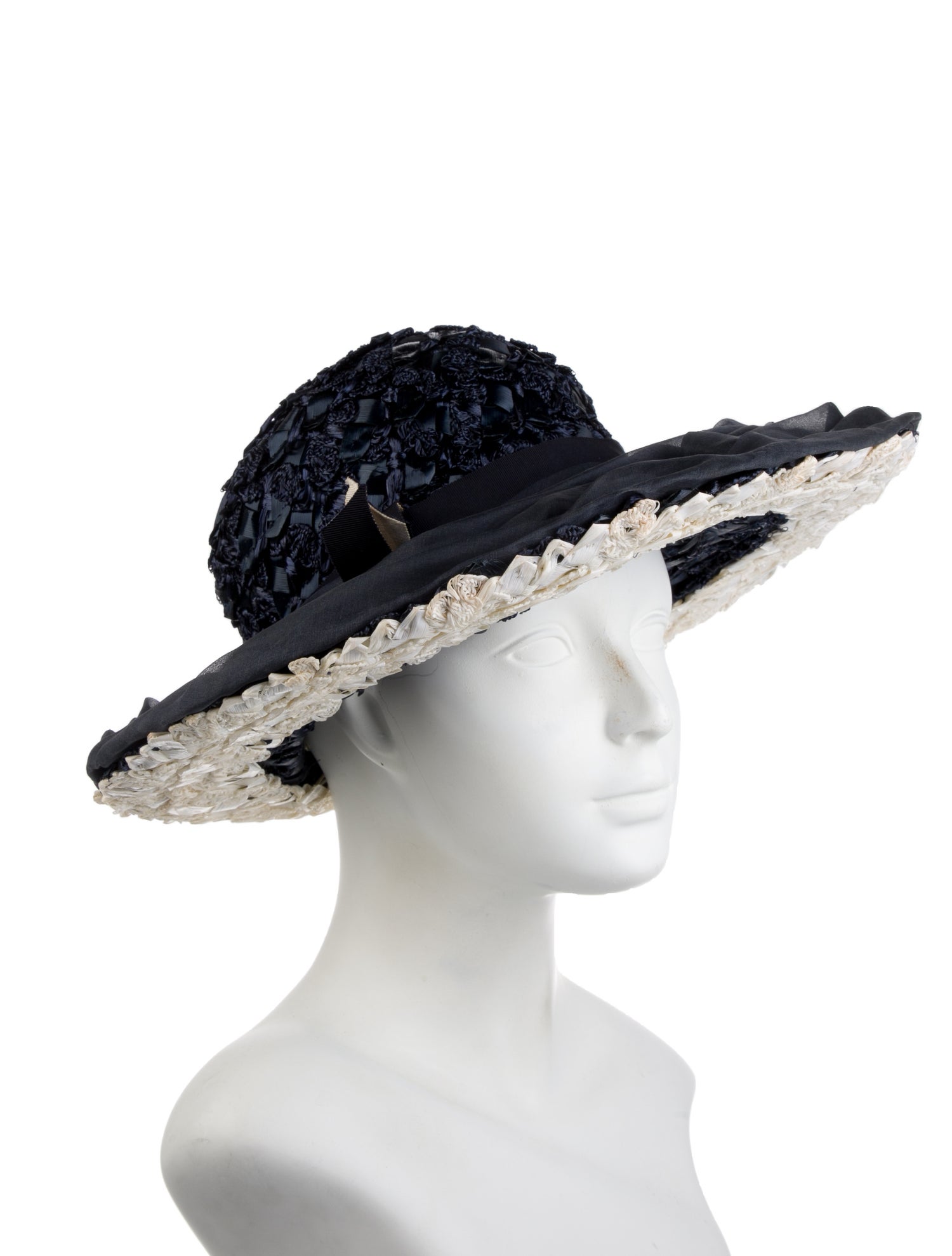 Schiaparelli Raffia Fedora Hat