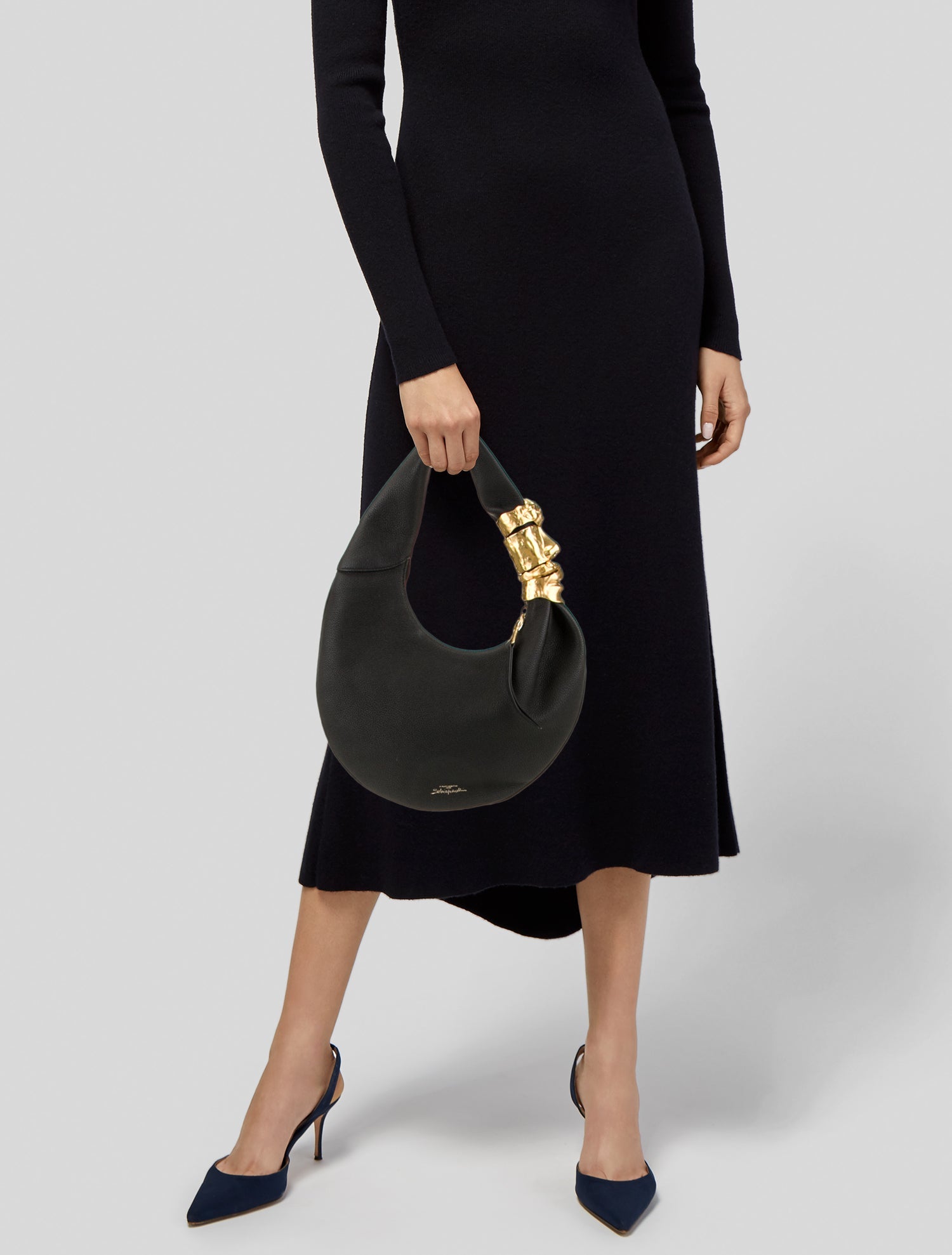 Khaite Suede Mini Bag - Brown Handle Bags, Handbags