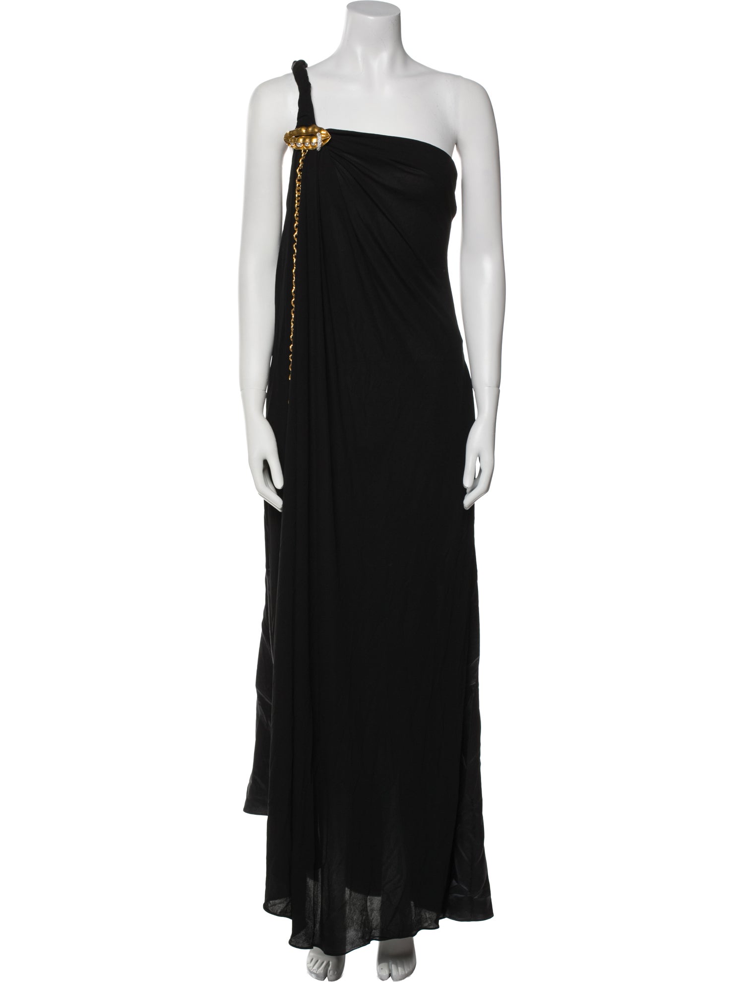 Schiaparelli One-Shoulder Long Dress