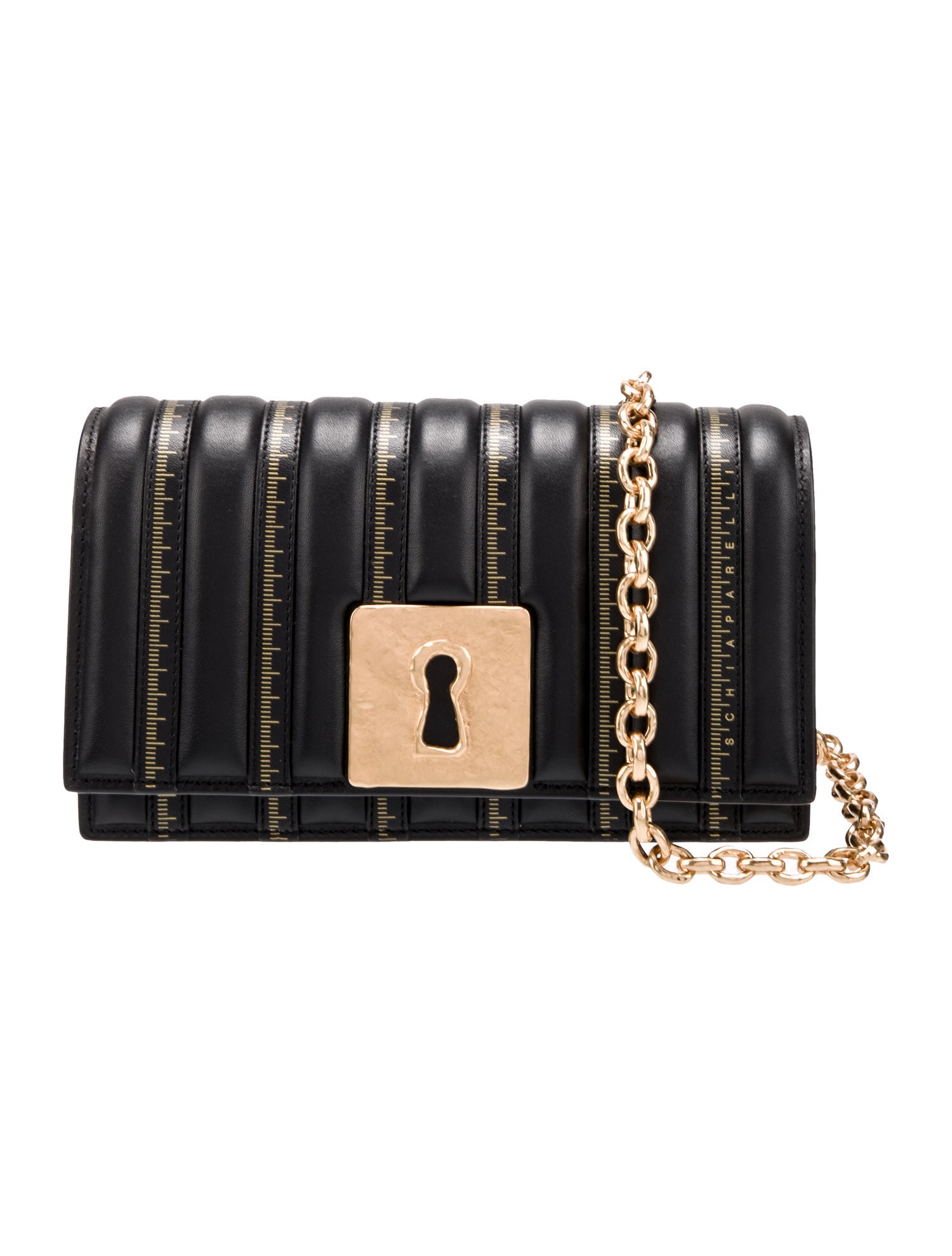 Schiaparelli Leather Schiap Clutch