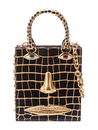 Schiaparelli Alligator Top Handle Bag Mini 2023
