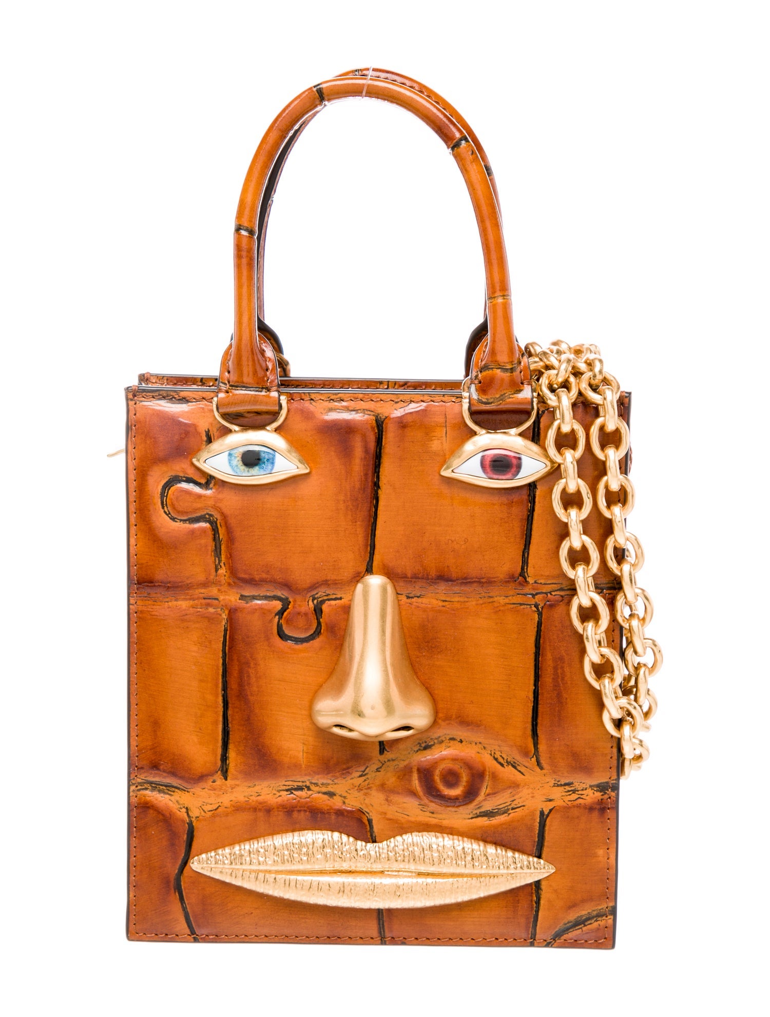 Schiaparelli Leather Leather Anatomy Jewelry Mini