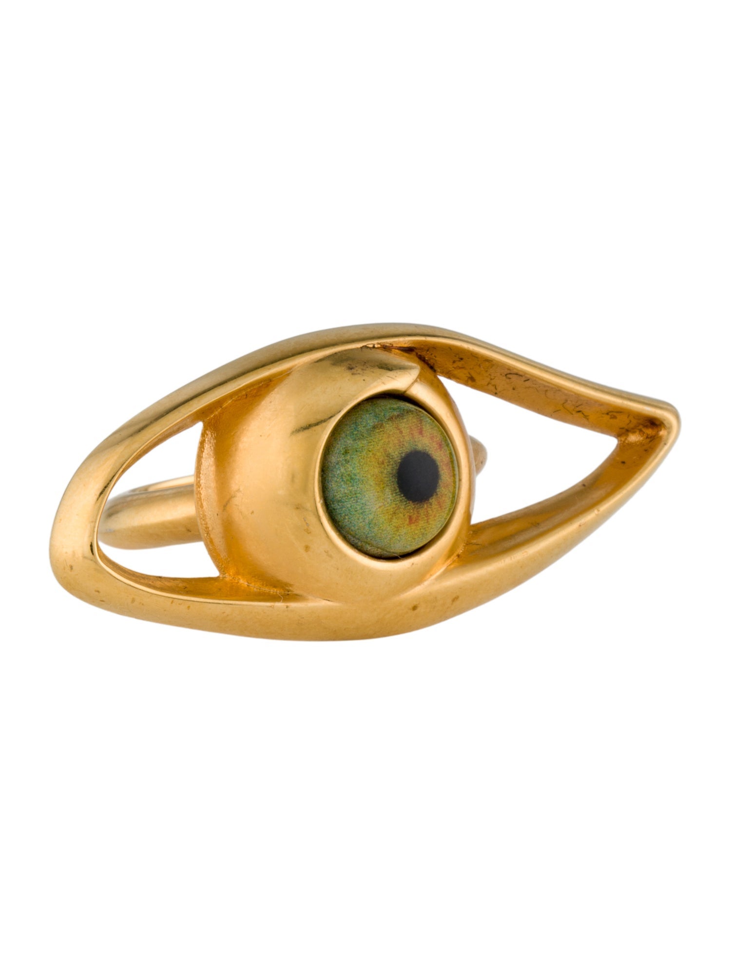 Schiaparelli Enamel Eye Cocktail Ring