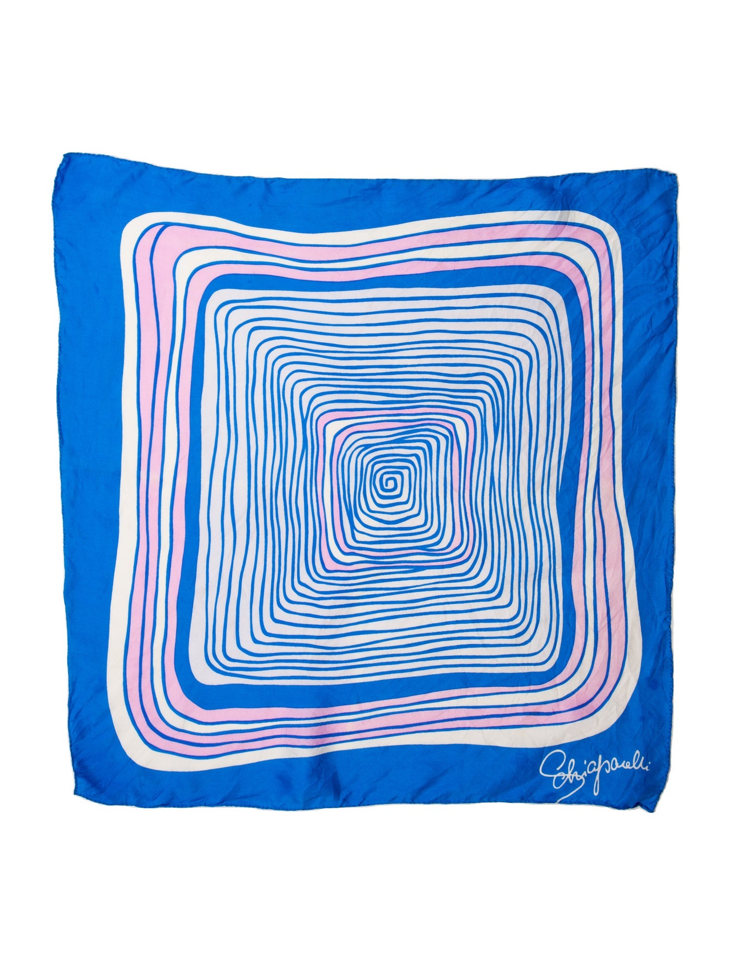 Schiaparelli Silk Striped Scarf