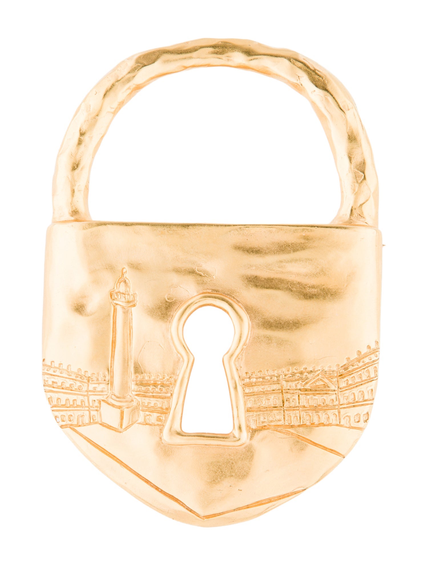 Schiaparelli Lock Pin Brooch