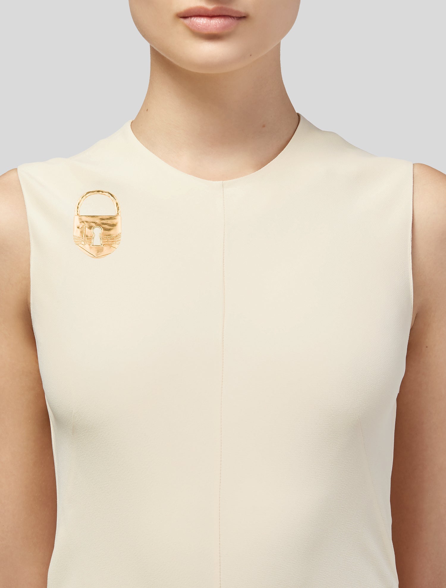 Schiaparelli Lock Pin Brooch