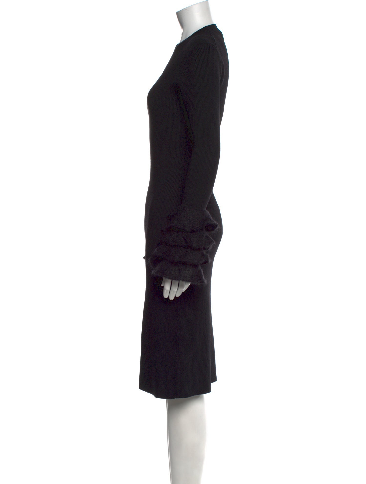 Schiaparelli Virgin Wool Midi Length Dress