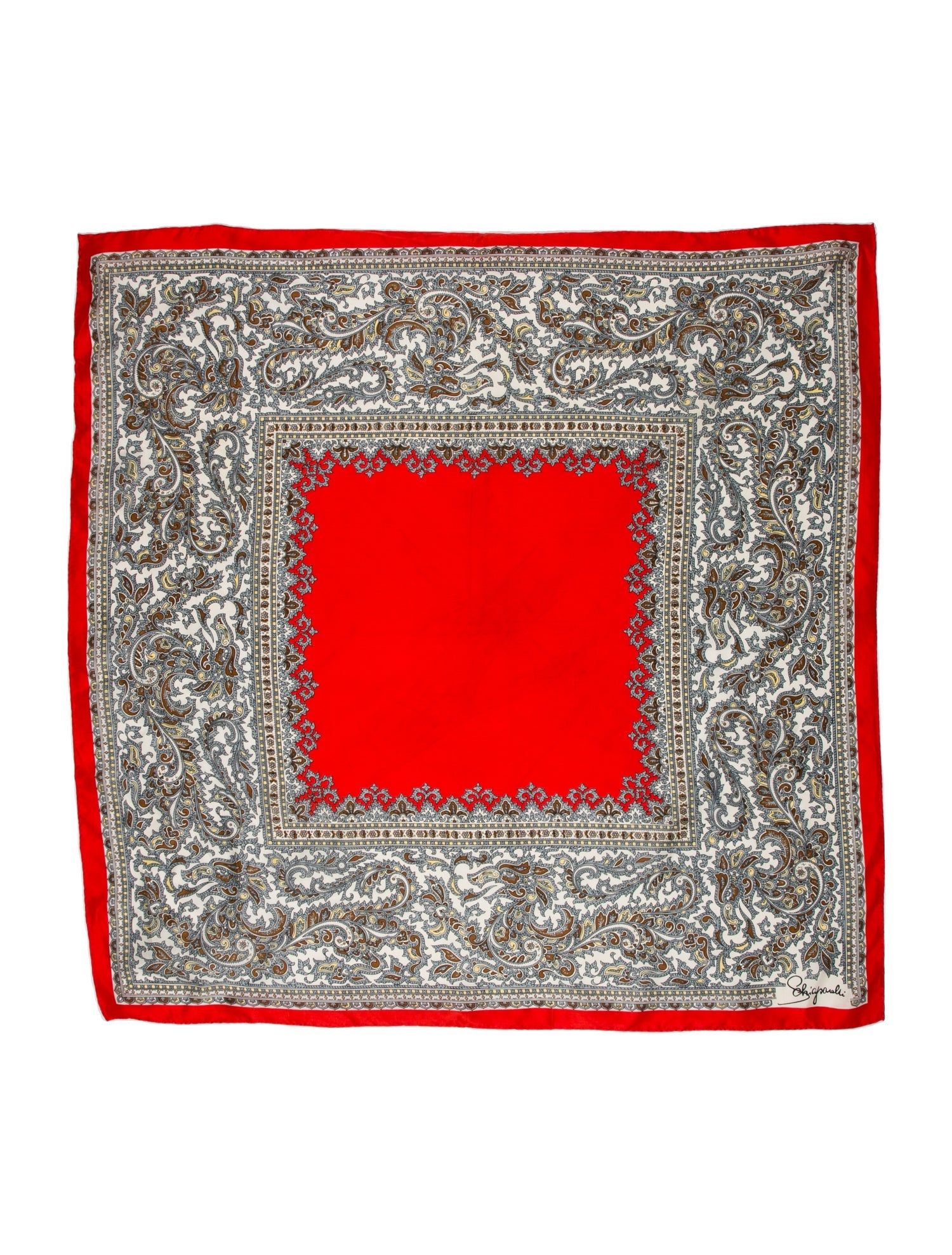 Schiaparelli Silk Printed Scarf