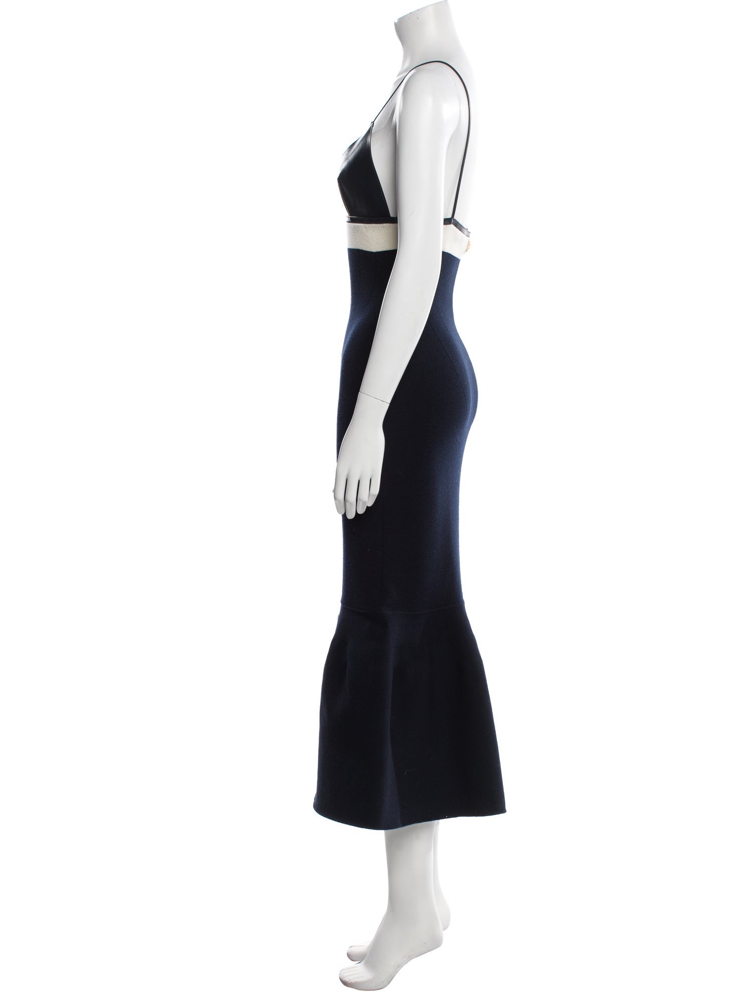 Schiaparelli V-Neck Midi Length Dress