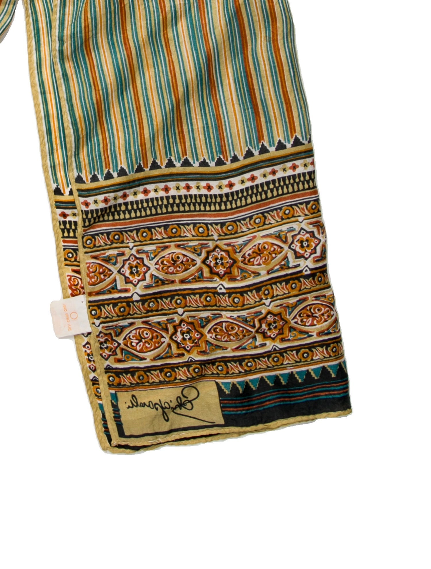 Schiaparelli Silk Striped Scarf