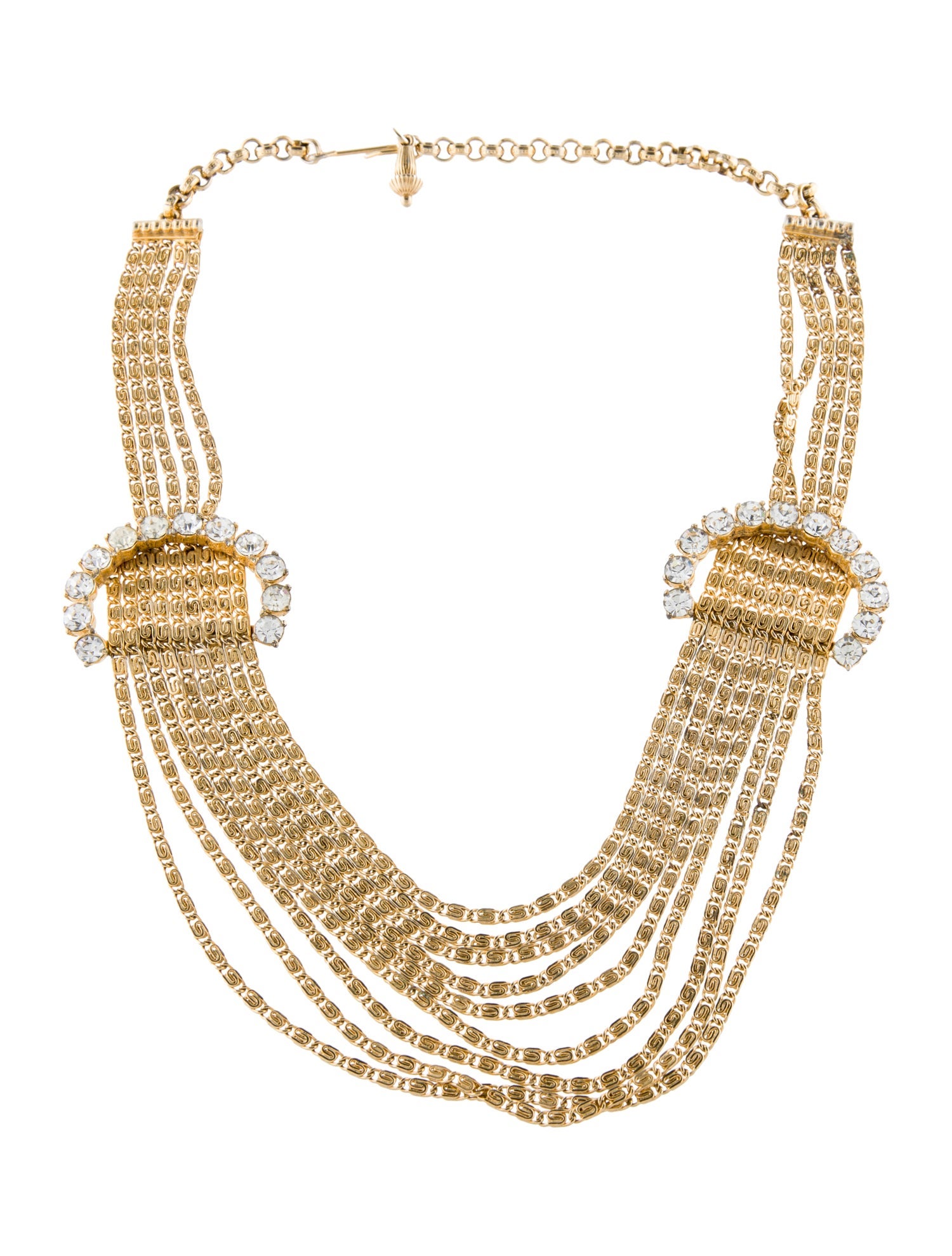 Schiaparelli Vintage Crystal Collar Necklace