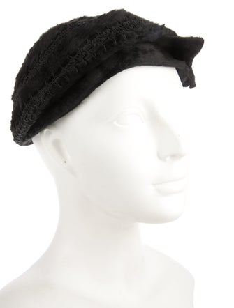 Schiaparelli Fur Beret Hat