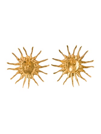 Schiaparelli Crystal Femininity Sun Earclip Earrinigs