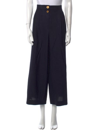 Schiaparelli Virgin Wool Wide Leg Pants