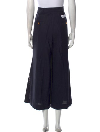 Schiaparelli Virgin Wool Wide Leg Pants