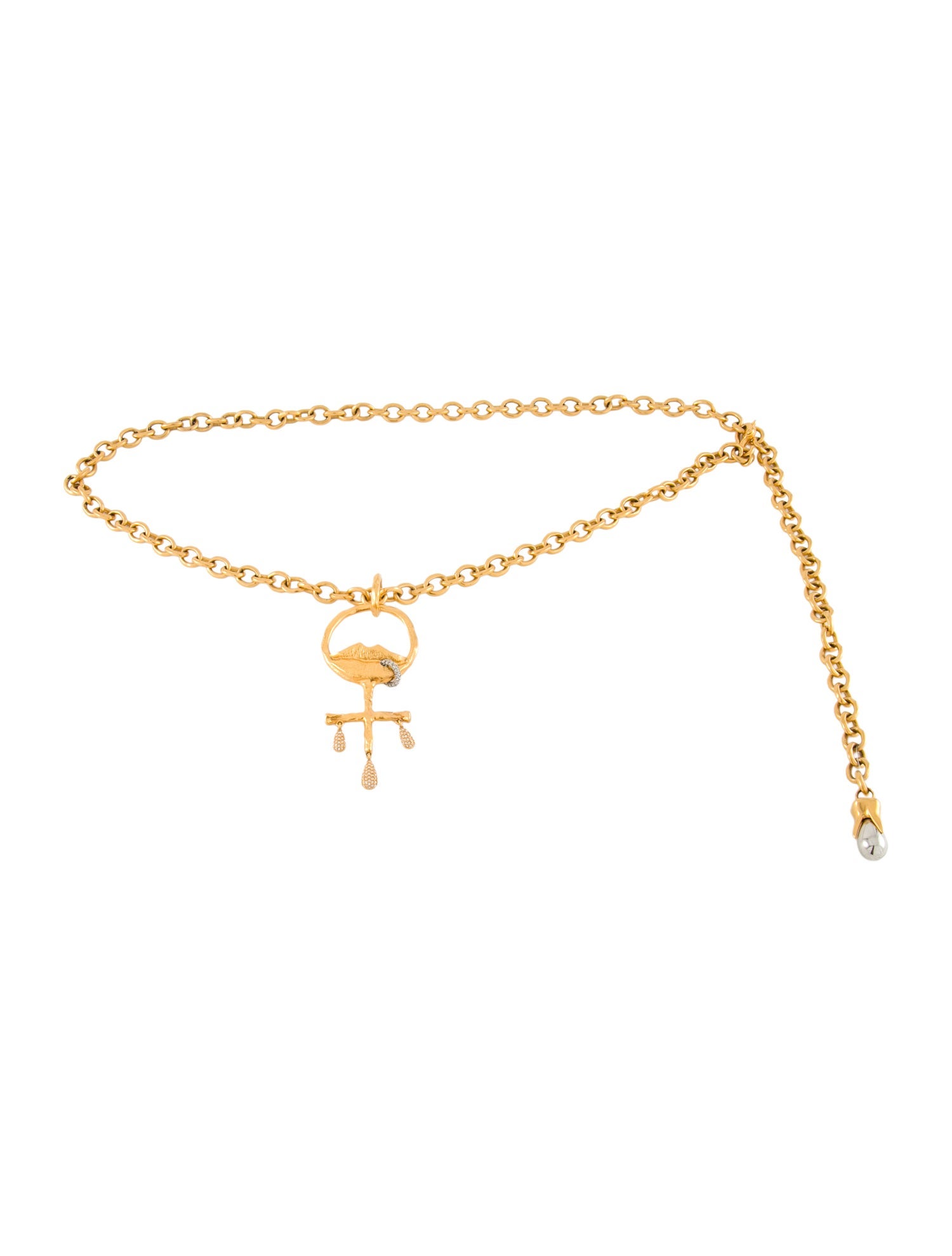 Schiaparelli Skinny Metal Waist Belt