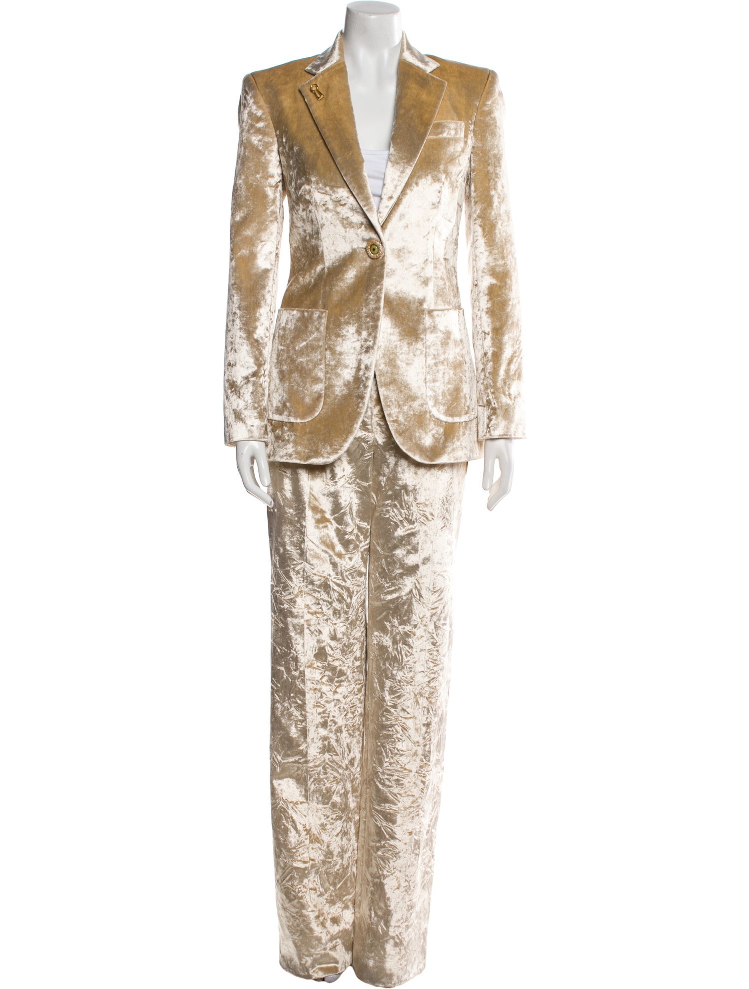 Schiaparelli 2022 Crystal Embellishments Pantsuit