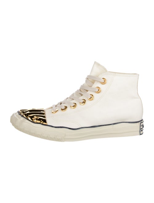 Schiaparelli Canvas Colorblock Pattern Sneakers