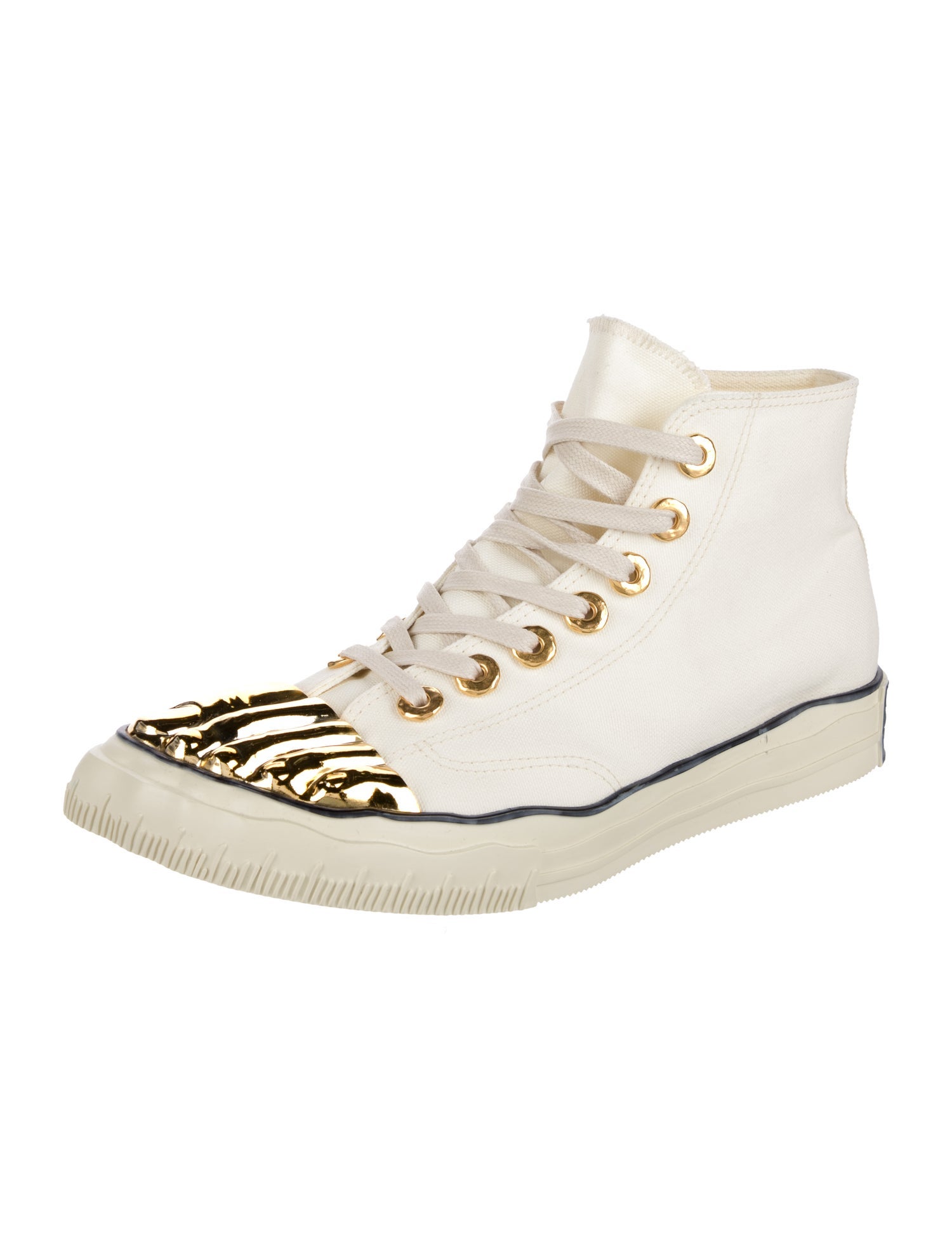 Schiaparelli Canvas Colorblock Pattern Sneakers