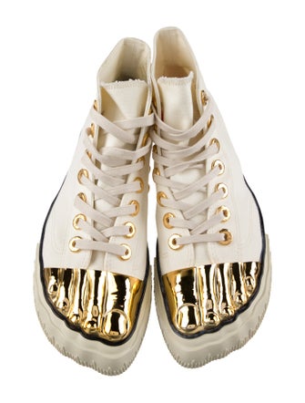 Schiaparelli Canvas Colorblock Pattern Sneakers