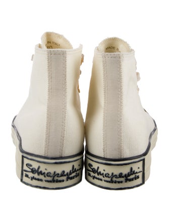 Schiaparelli Canvas Colorblock Pattern Sneakers