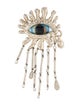 Schiaparelli Crystal & Resin Eye Brooch