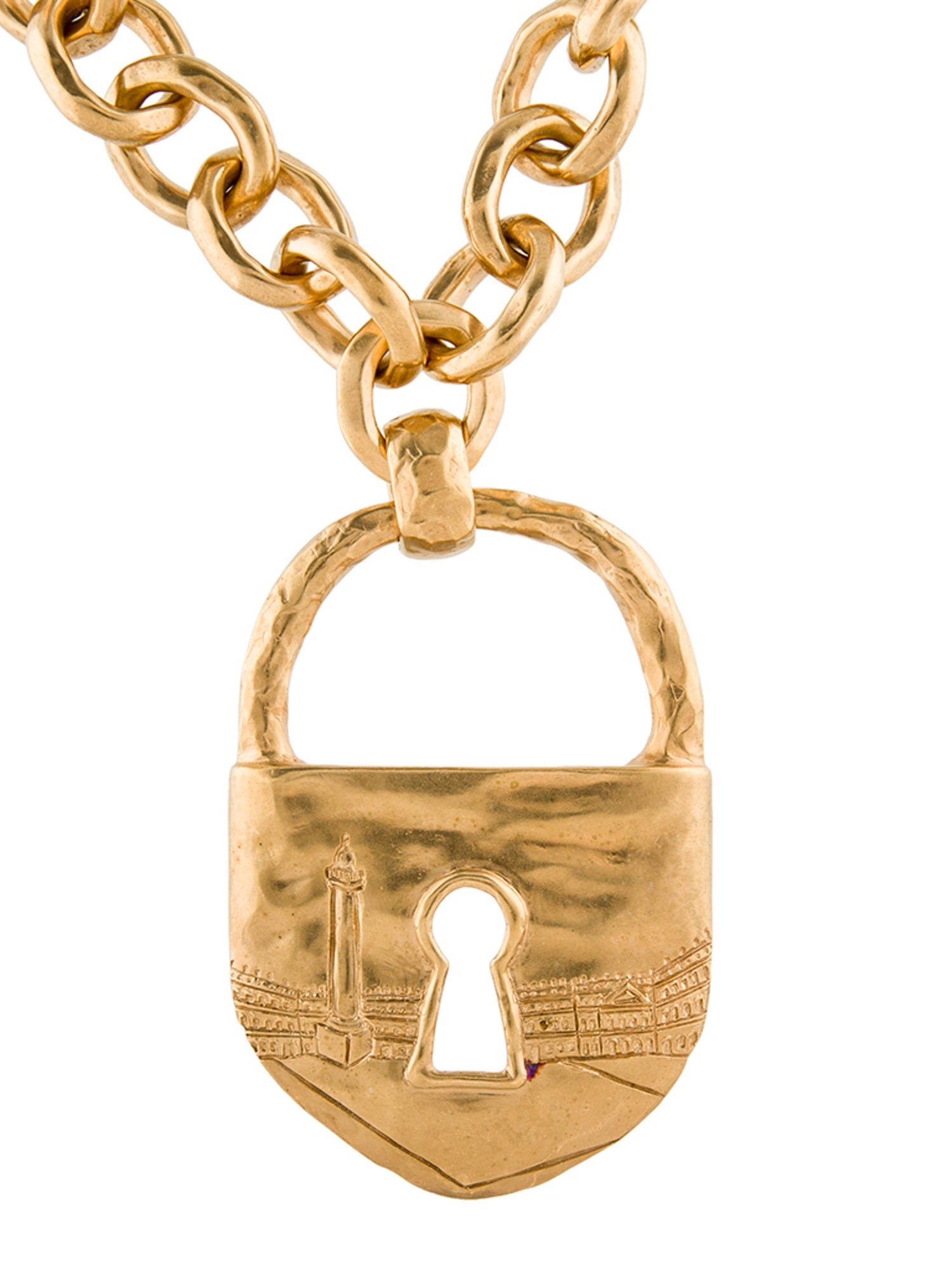 Schiaparelli Padlock Chain Necklace
