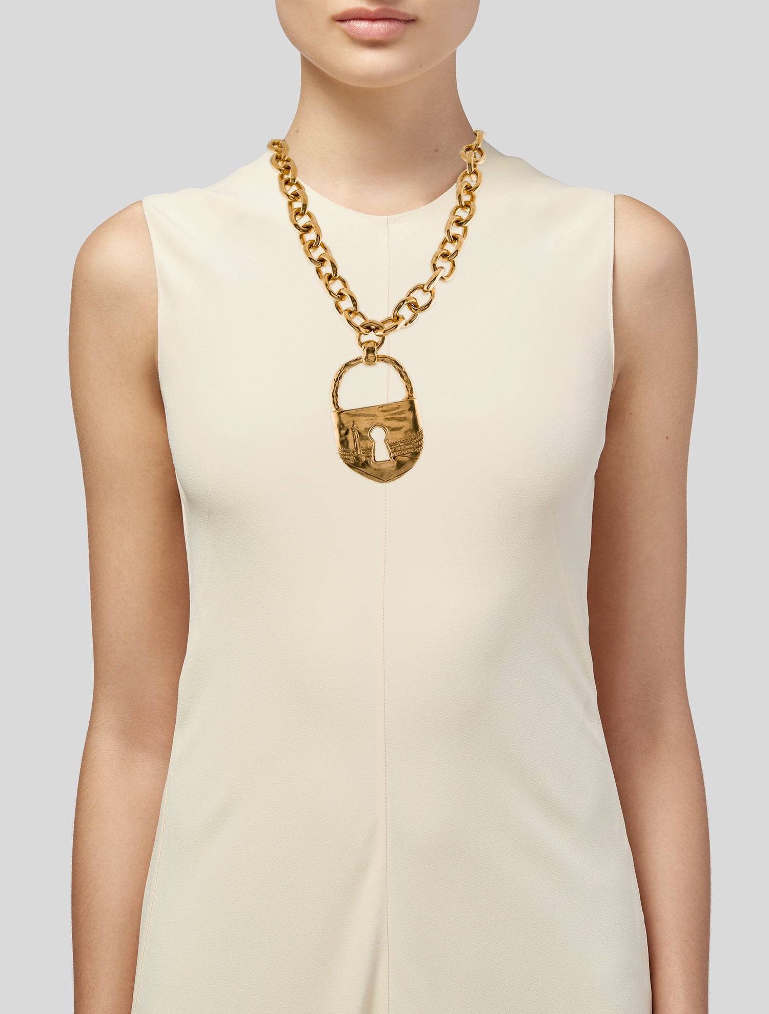 Schiaparelli Padlock Chain Necklace