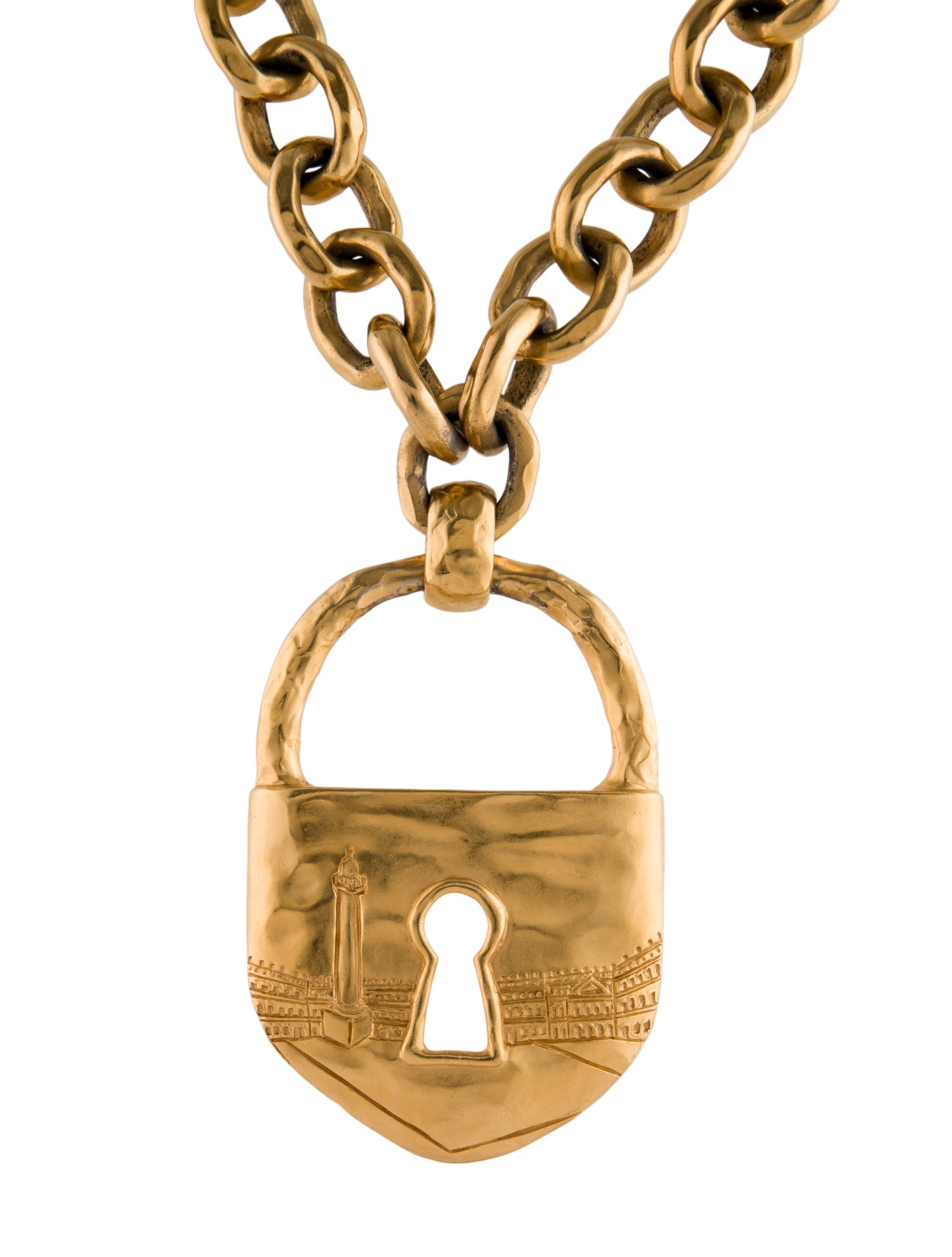 Schiaparelli Padlock Pendant Necklace