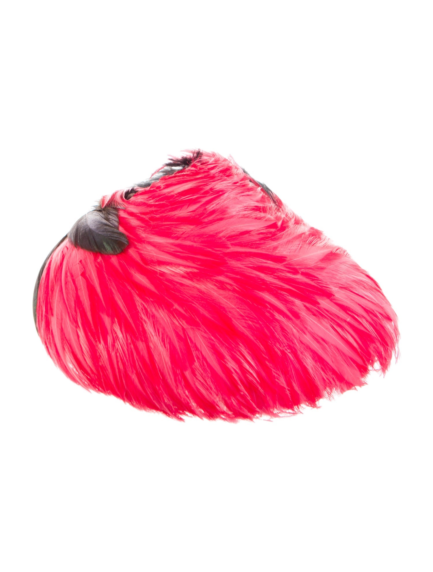 Schiaparelli Pattern Print Feather Beret Hat