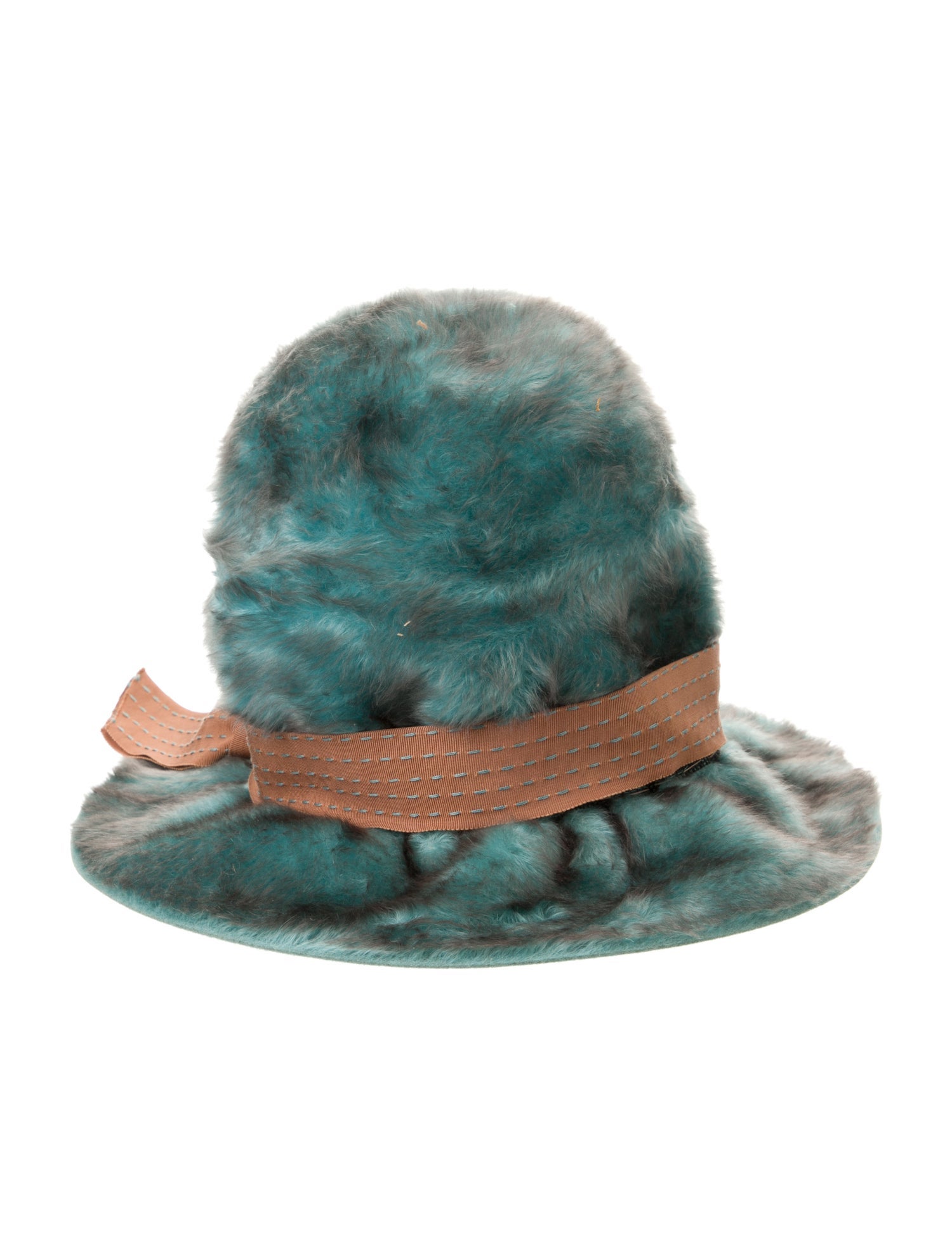 Schiaparelli Pattern Print Fur Bucket Hat