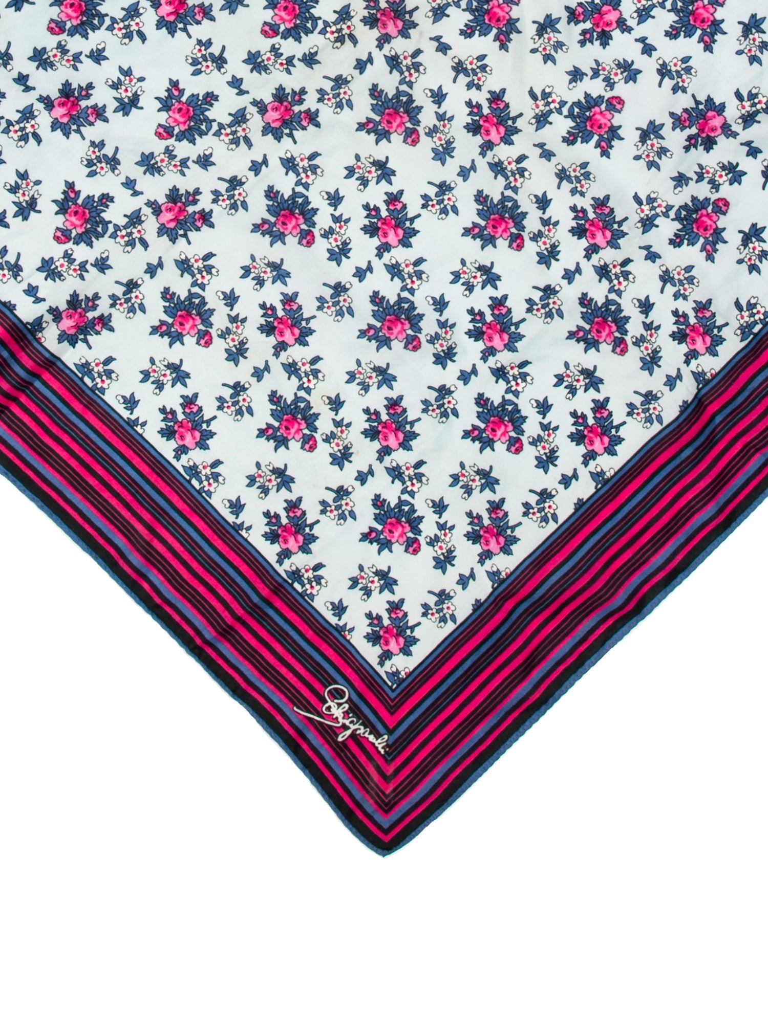 Schiaparelli Floral Print Scarf