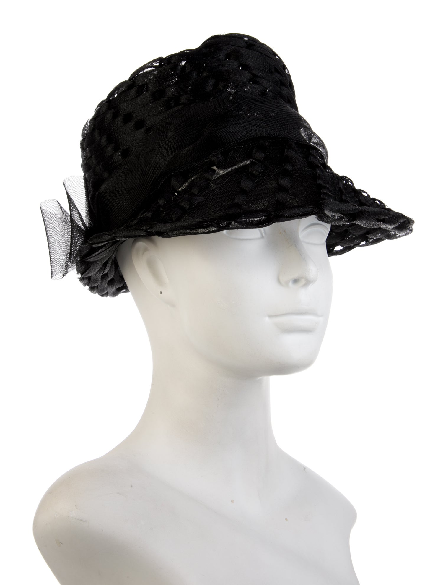 Schiaparelli Mesh Woven Fedora Hat w/Tags