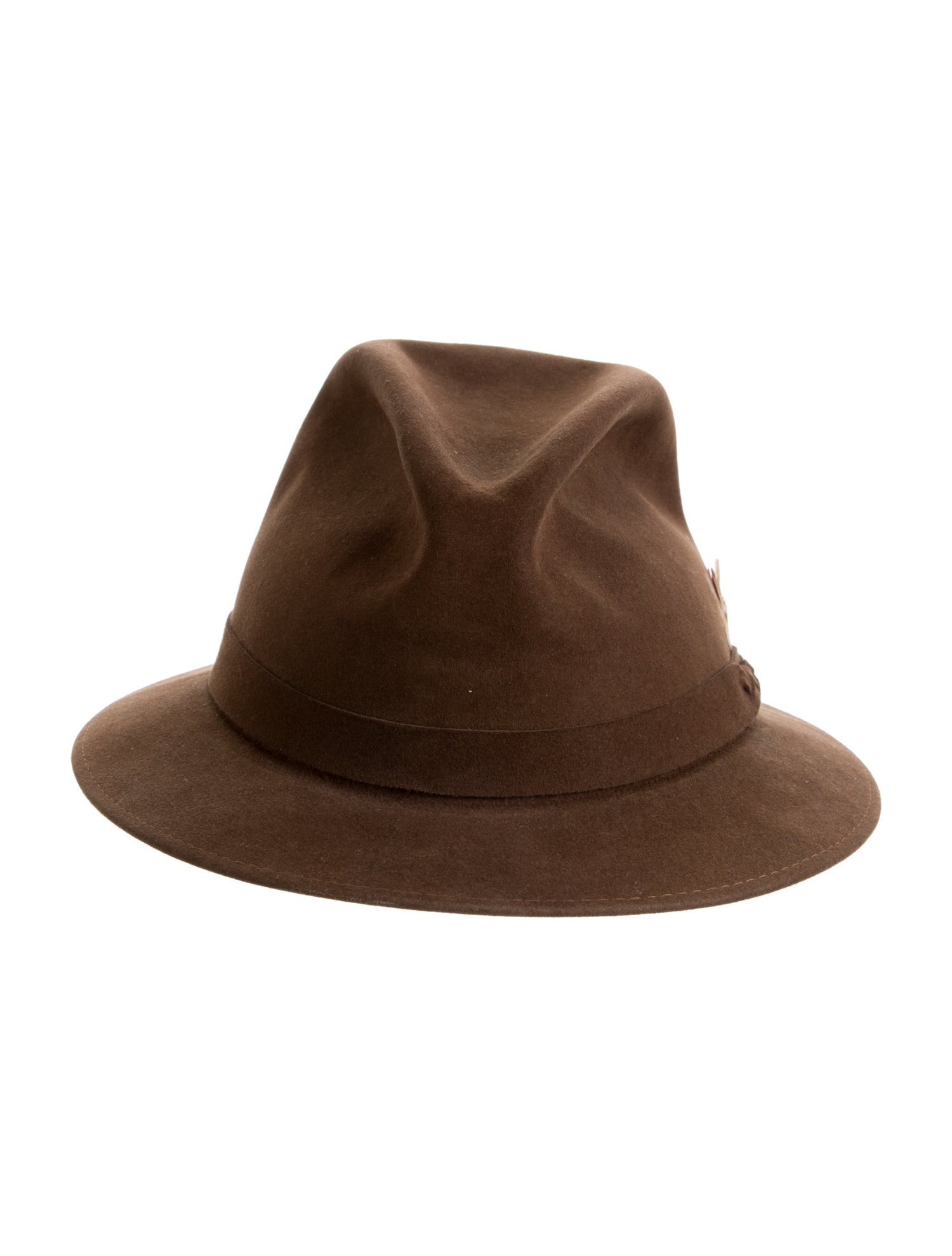 Schiaparelli Suede Fedora Hat