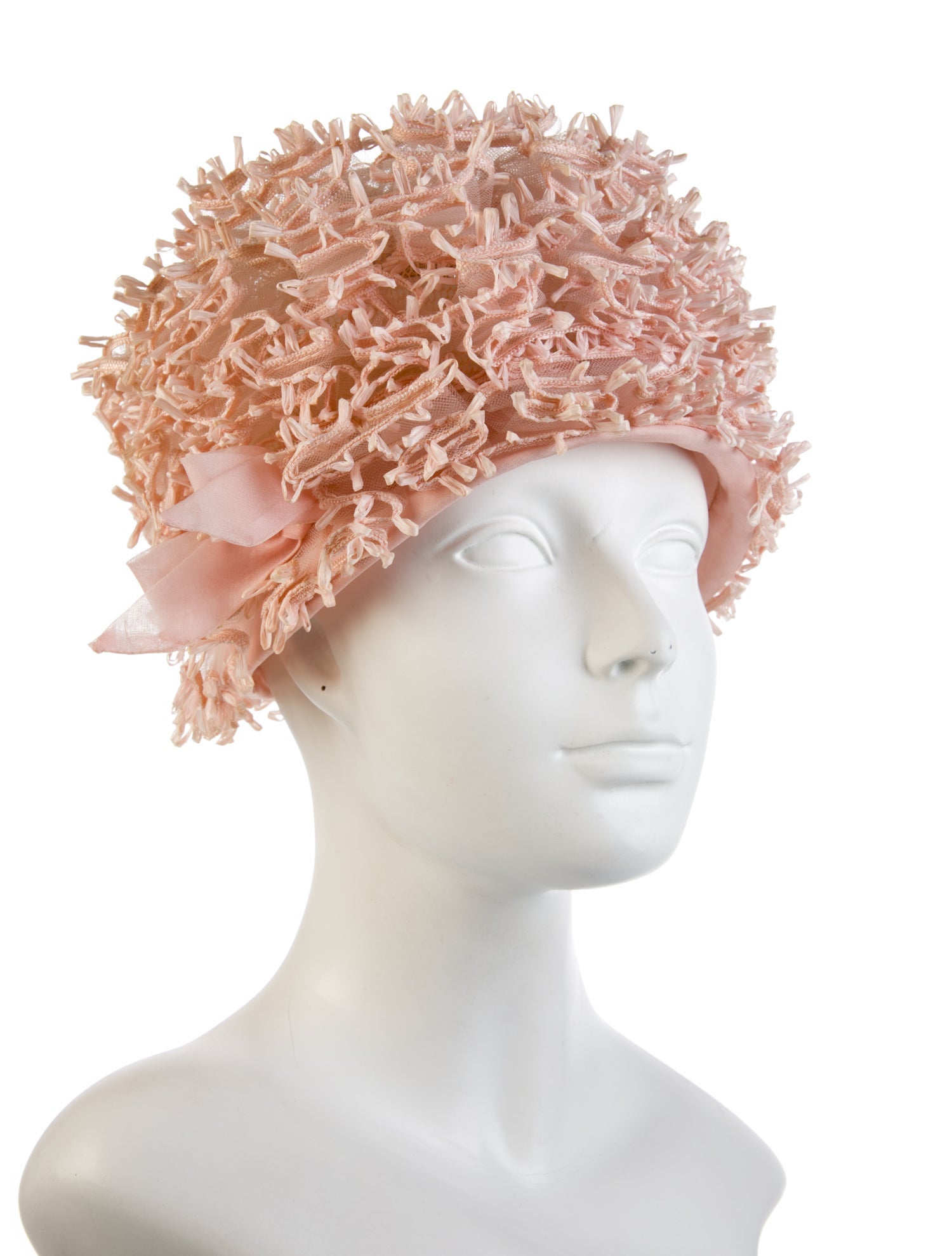 Schiaparelli fringe pillbox hat
