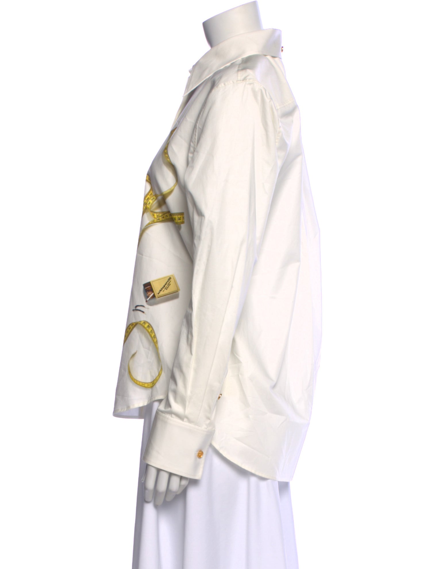 Schiaparelli Graphic Print Long Sleeve Blouse