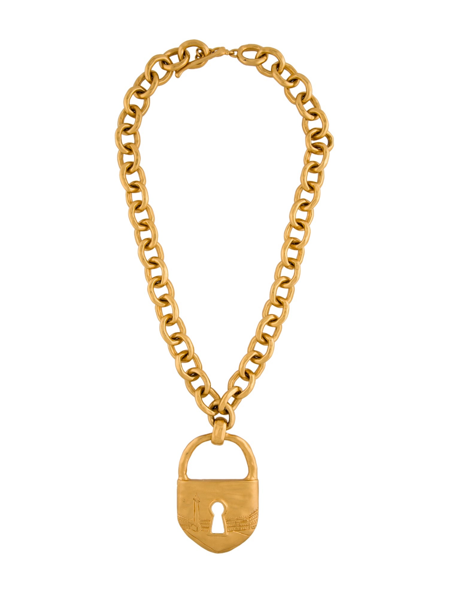Schiaparelli Padlock Pendant Necklace
