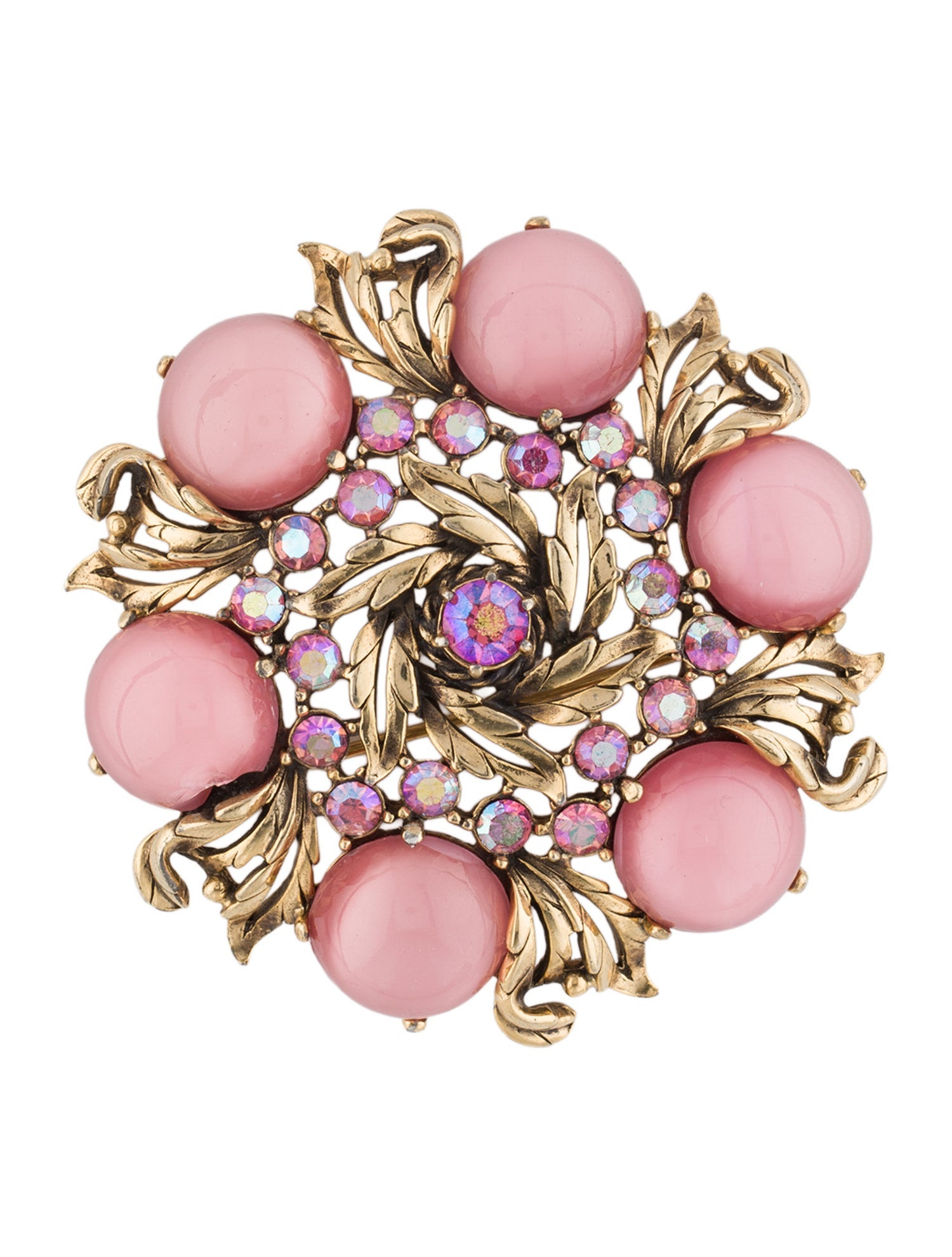 Schiaparelli Crystal & Resin Brooch