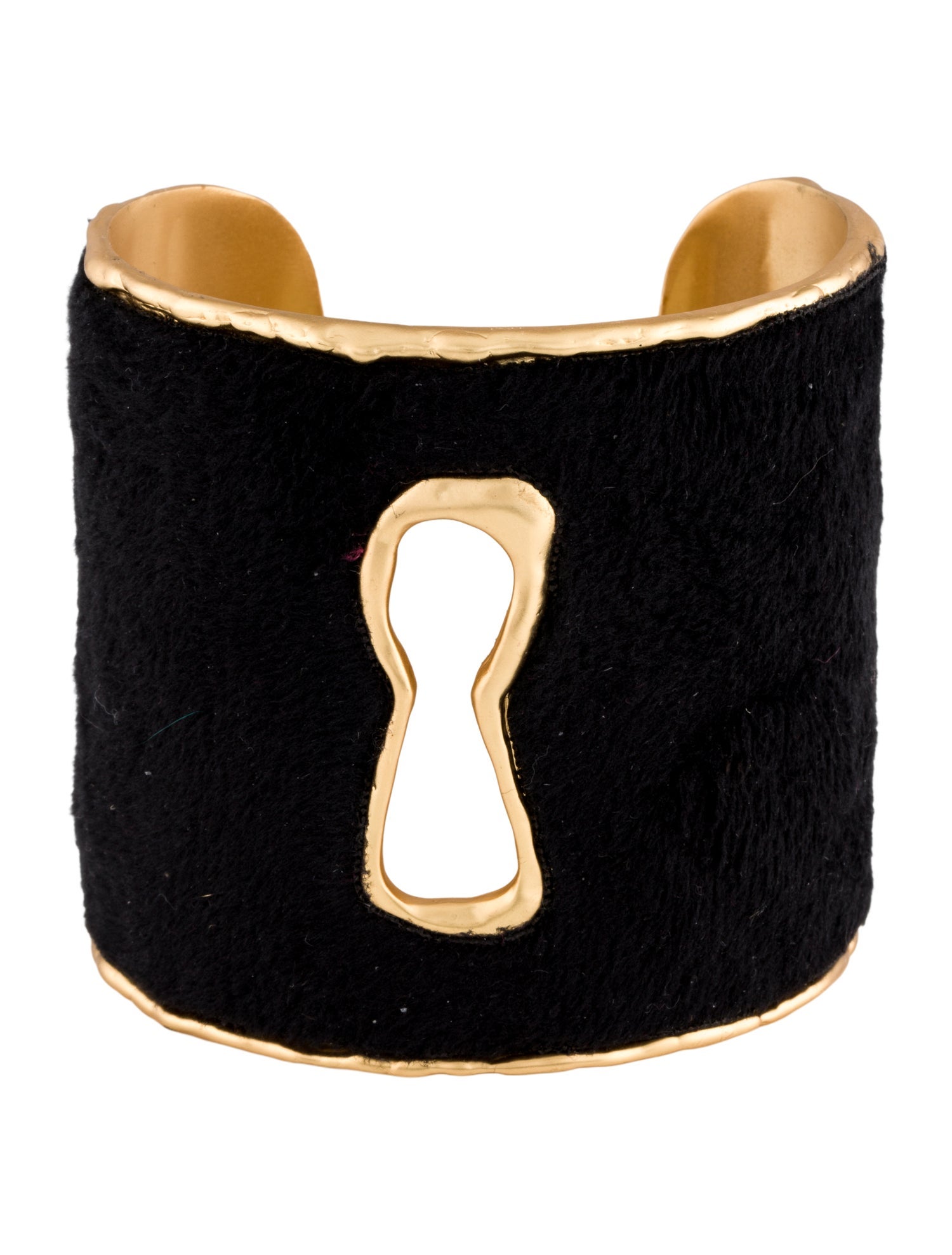 Schiaparelli Keyhole Cuff Bracelet with Shearling