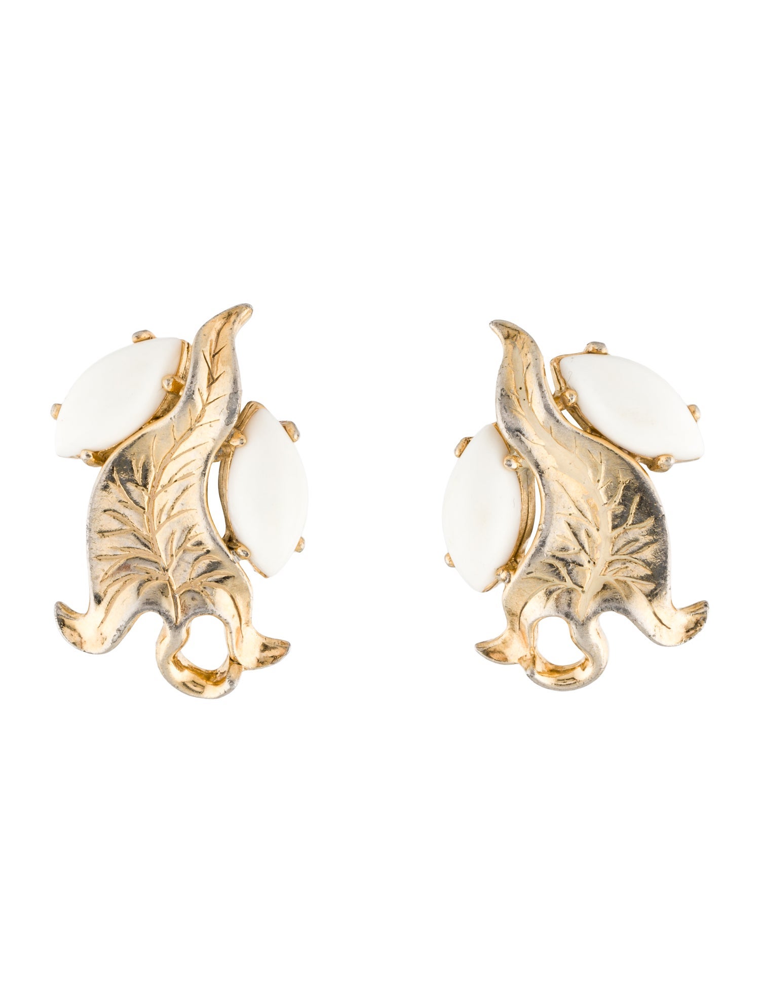 Schiaparelli Vintage Resin Clip-On Earrings