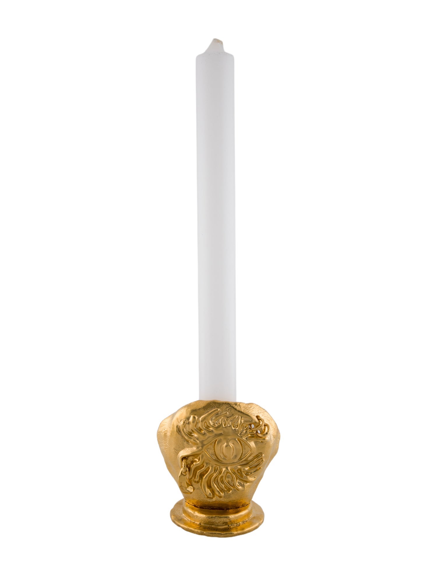 Schiaparelli Pierced Eye Candle Holder & Candle