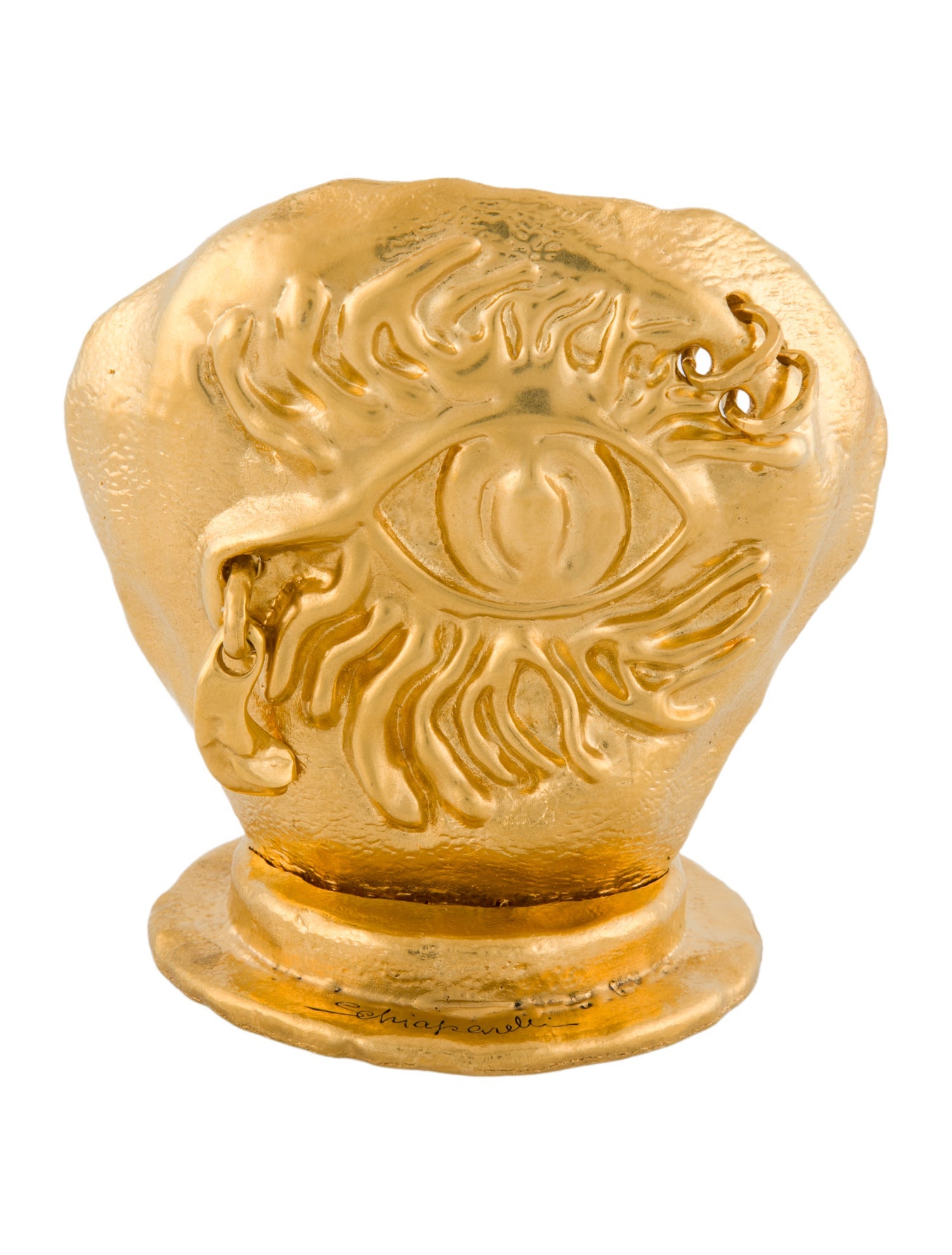 Schiaparelli Pierced Eye Candle Holder & Candle
