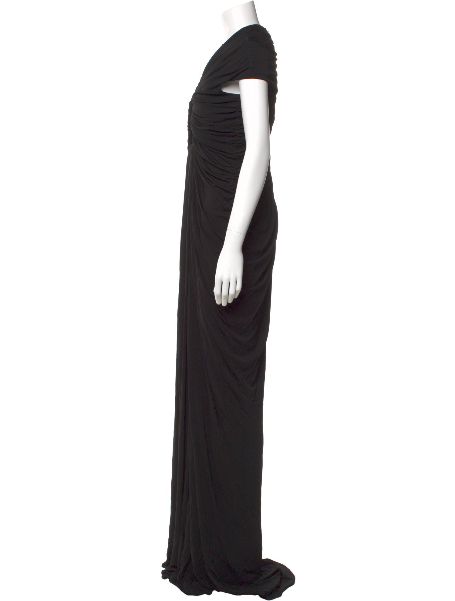 schiaparelli black dress Schiaparelli Black Wrap Dress