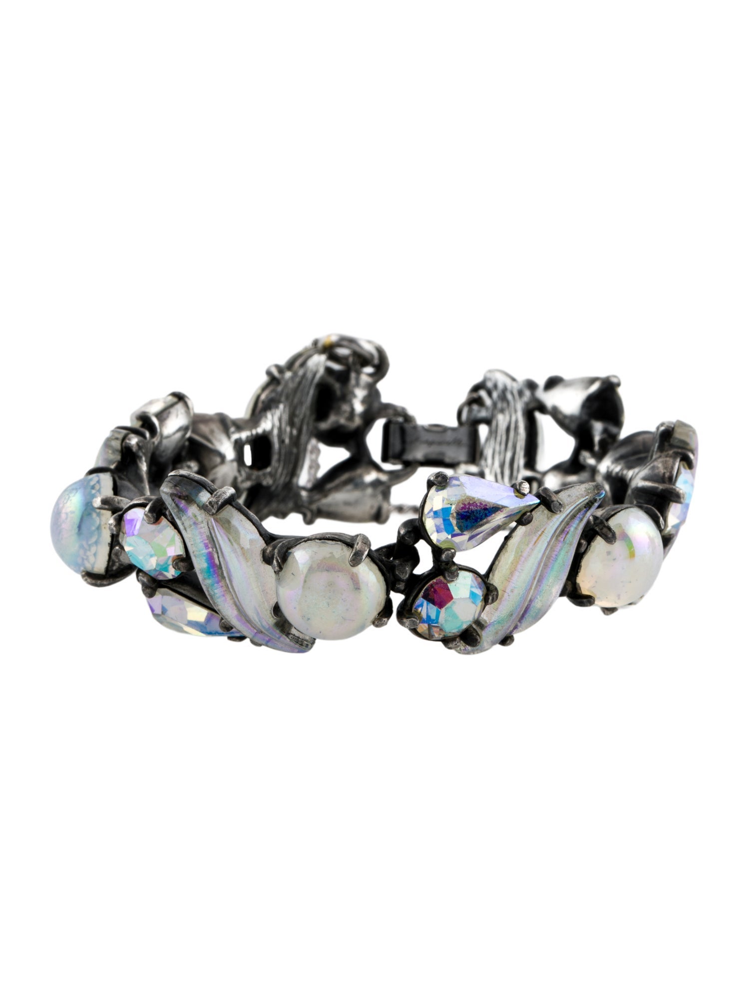 Schiaparelli Crystal & Resin Link Bracelet