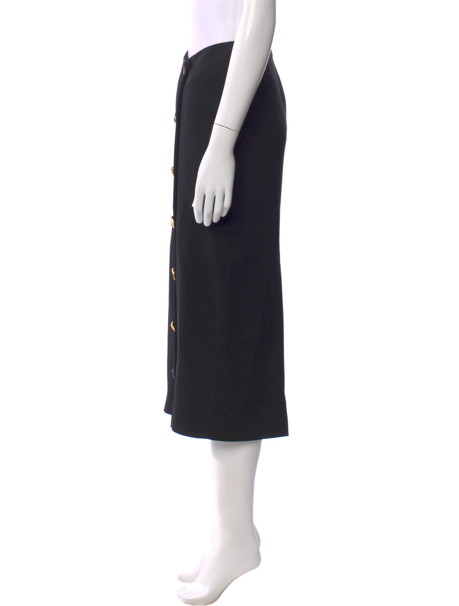 Schiaparelli Wool Midi Length Skirt