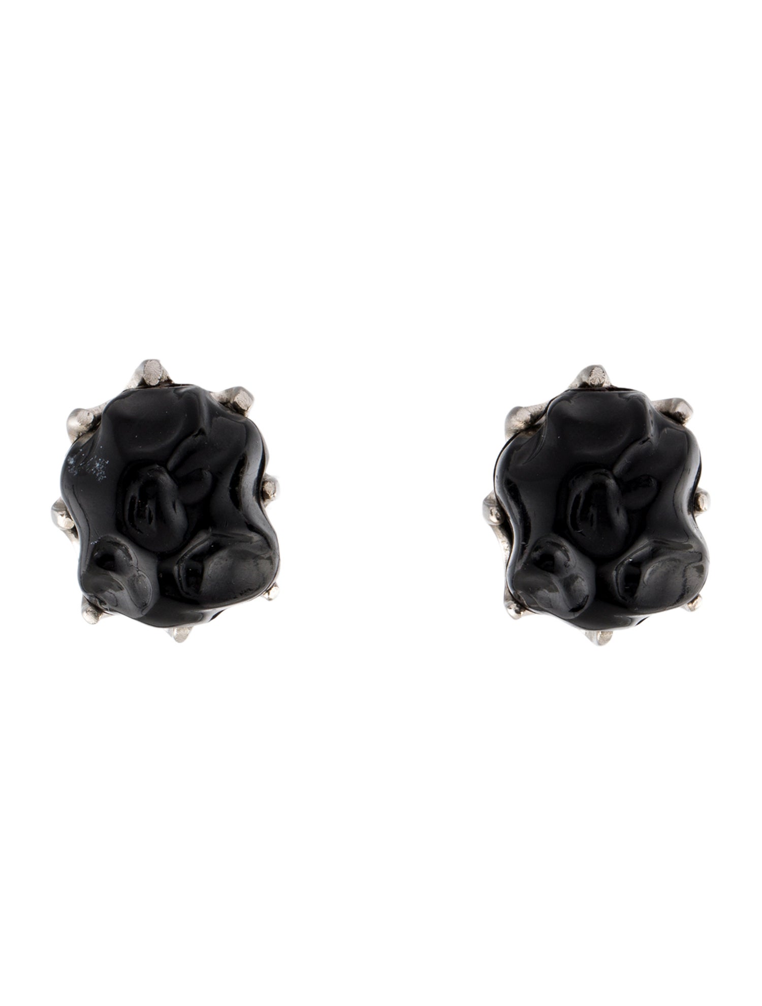 Schiaparelli Vintage Resin Clip-On Earrings